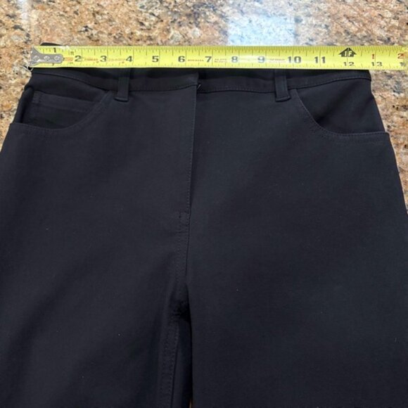 Theory Black Slim Bootcut Pants Size 00 – Workwear Trousers Minimalist Chic - Picture 8 of 10